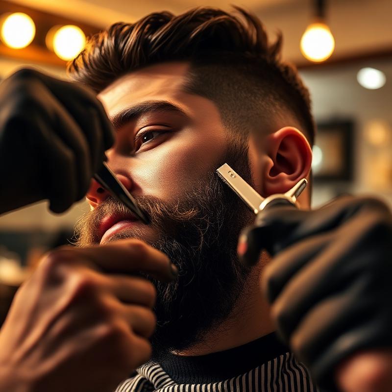 Taille de barbe au rasoir — Street Barbers