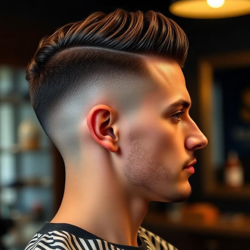 Coupe homme avec dégradé propre — coiffeur Enghien-les-Bains