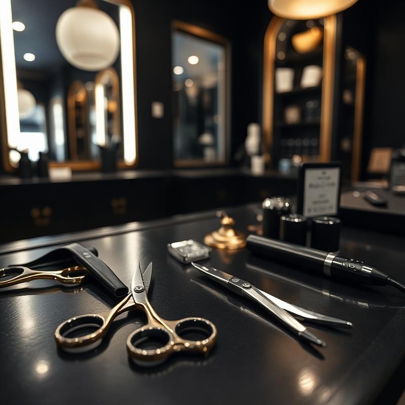 Outils de barbier premium — ciseaux et tondeuse